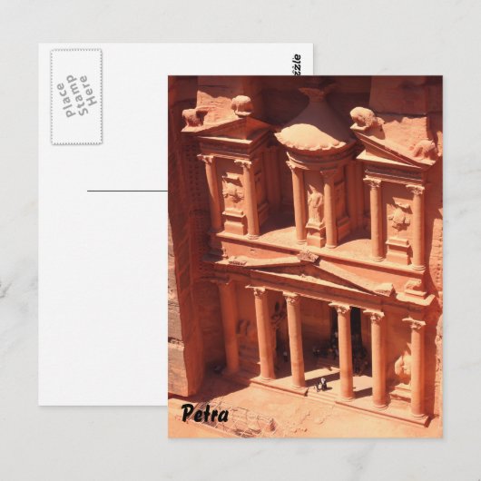 Petra Treasury Briefkaart (Voorkant / Achterkant)
