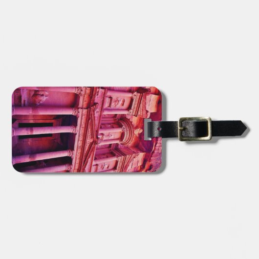 Petra Treasury Building Bagagelabel (Voorkant horizontaal)