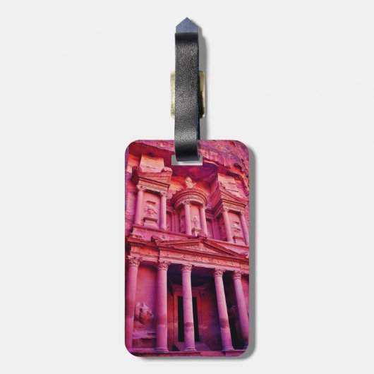 Petra Treasury Building Bagagelabel (Achterkant verticaal)