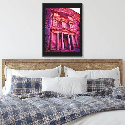 Petra Treasury Building Canvas Afdruk (Insitu (Slaapkamer))