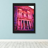 Petra Treasury Building Canvas Afdruk (Insitu (Houten vloer))