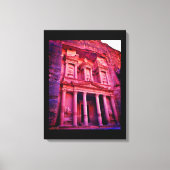Petra Treasury Building Canvas Afdruk (Voorkant)