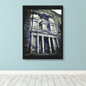 Petra Treasury Building Canvas Afdruk (Insitu (Houten vloer))