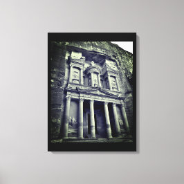 Petra Treasury Building Canvas Afdruk