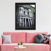 Petra Treasury Building Canvas Afdruk (Insitu (Woonkamer))