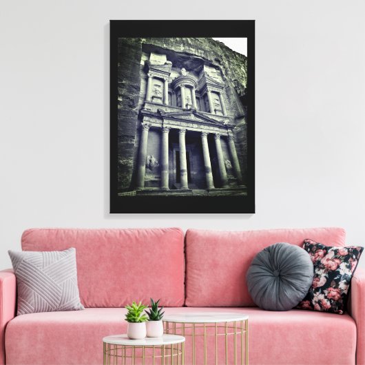 Petra Treasury Building Canvas Afdruk (Insitu (Woonkamer))