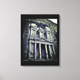 Petra Treasury Building Canvas Afdruk