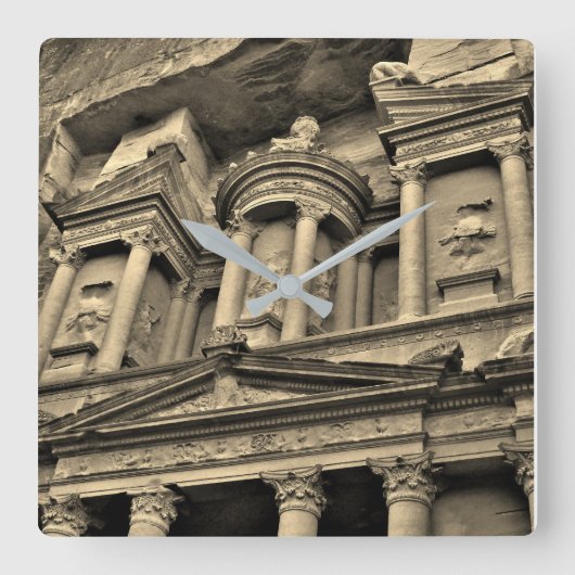 Petra Treasury Building Vierkante Klok (Voorkant)