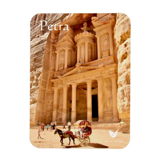 Petra Treasury - fridge magnet Magneet (Verticaal)