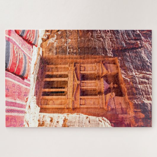 Petra Treasury Jigzaag Legpuzzel (Horizontaal)