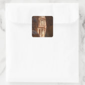 Petra Treasury onthuld Vierkante Sticker (Tas)