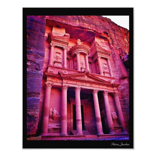 Petra Treasury Photo Print Foto Afdruk (Voorkant)