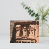 petra treasury rock briefkaart (Staand voorkant)