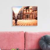 Petra's Treasury at Dawn Canvas Afdruk (Insitu (Woonkamer))