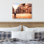 Petra's Treasury at Dawn Canvas Afdruk (Insitu (Slaapkamer))