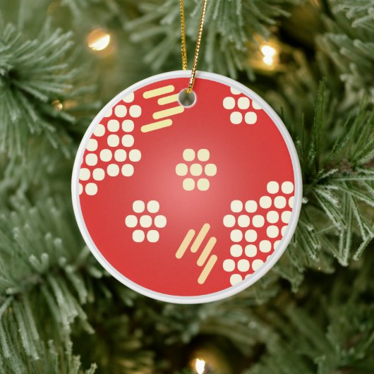 Petri Dish Agar Bord Microbe Microbiologie Docent Keramisch Ornament (Boom)