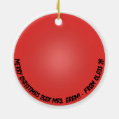 Petri Dish Agar Bord Microbe Microbiologie Docent Keramisch Ornament (Achterkant)