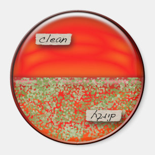 Petri Dish Clean/Dirty Dishwasher Magnet