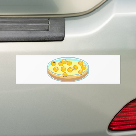 Petri Dish MRSA Bumpersticker (Op auto)