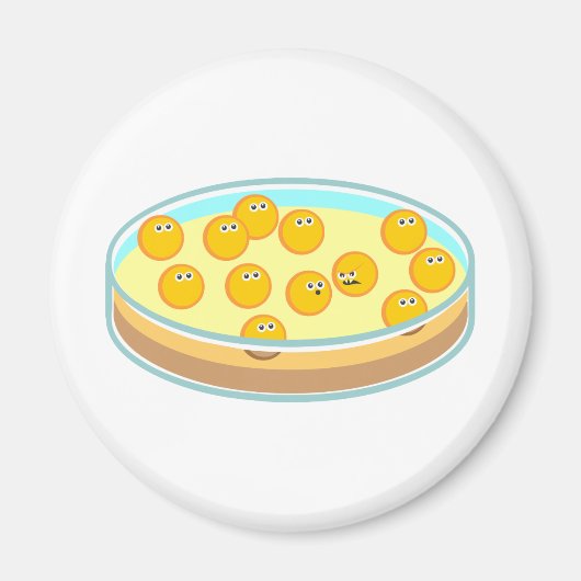 Petri Dish MRSA Magneet (Voorkant)
