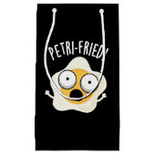 Petri-fried Grappig Gebakken Ei Pun Donker BG Klein Cadeauzakje (Voorkant)