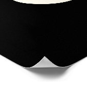 Petri-fried Grappig Gebakken Ei Pun Donker BG Poster (Hoek)