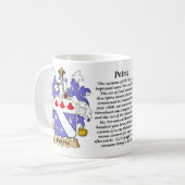 Petrie, de Origin, de Betekenis en de Crest Koffiemok (Voorkant links)