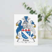 Petrie Family Crest Briefkaart (Staand voorkant)