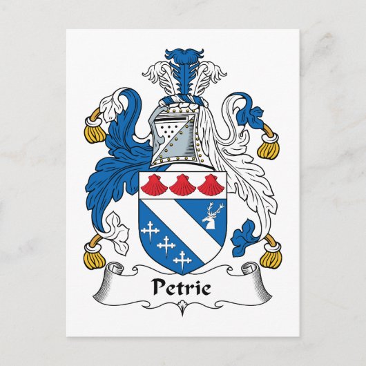 Petrie Family Crest Briefkaart (Voorkant)