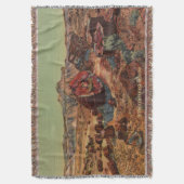 petrified Desert Throw Blanket Deken (Voorkant Verticaal)