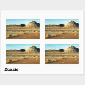 Petrified Forest Desert Arizona Landscape Foto Rechthoekige Sticker (Vel)