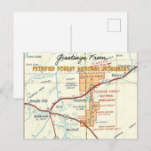 Petrified Forest National Monument  Briefkaart (Voorkant / Achterkant)