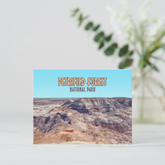 Petrified Forest National Park Arizona  Briefkaart (Staand voorkant)