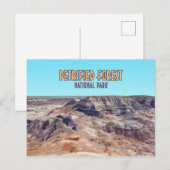Petrified Forest National Park Arizona  Briefkaart (Voorkant / Achterkant)