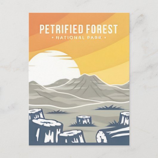 Petrified Forest National Park Arizona Briefkaart (Voorkant)