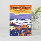 Petrified Forest National Park Arizona  Feestdagenkaart (Staand voorkant)