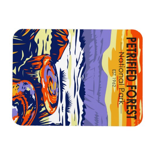 Petrified Forest National Park Arizona  Magneet (Horizontaal)