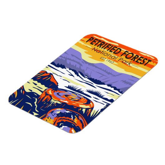 Petrified Forest National Park Arizona  Magneet (Linkerzijde)
