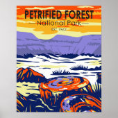 Petrified Forest National Park Arizona  Poster (Voorkant)