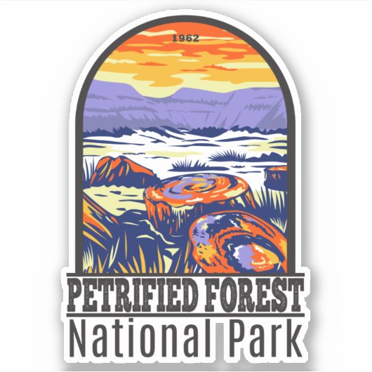 Petrified Forest National Park Arizona  Sticker (Voorkant)
