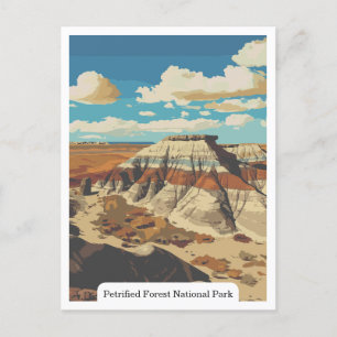 Petrified Forest National Park, Arizona, Verenigde Briefkaart