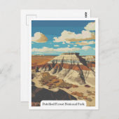 Petrified Forest National Park, Arizona, Verenigde Briefkaart (Voorkant / Achterkant)