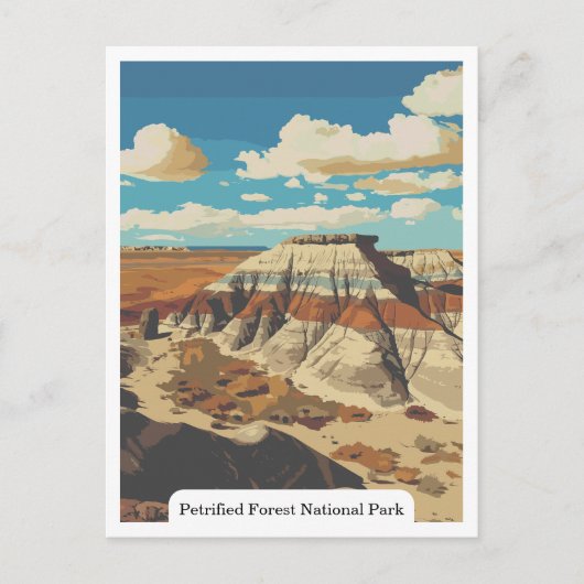 Petrified Forest National Park, Arizona, Verenigde Briefkaart (Voorkant)