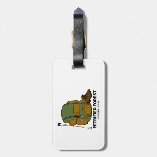 Petrified Forest National Park Backpack Bagagelabel (Achterkant verticaal)