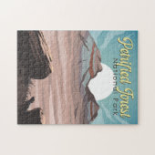 Petrified Forest National Park Illustratie Reizen Legpuzzel (Horizontaal)