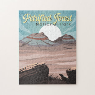 Petrified Forest National Park Illustratie Reizen Legpuzzel