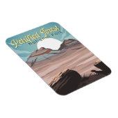 Petrified Forest National Park Illustratie Reizen Magneet (Rechterzijde)