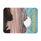 Petrified Forest National Park Illustratie Reizen Magneet (Horizontaal)