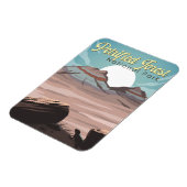 Petrified Forest National Park Illustratie Reizen Magneet (Linkerzijde)