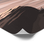 Petrified Forest National Park Illustratie Reizen Poster (Hoek)